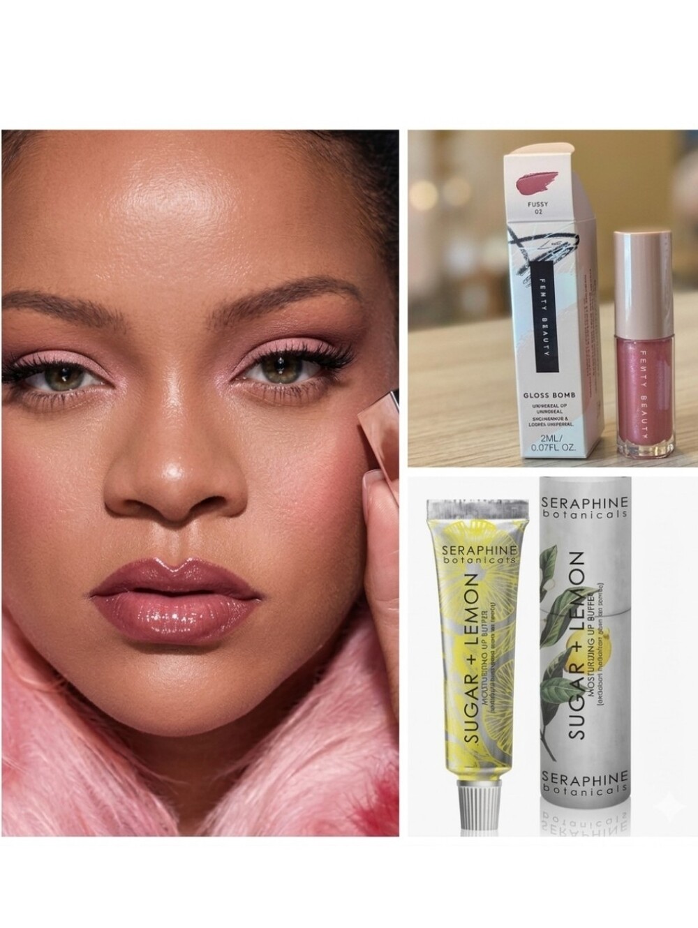 Fenty Beauty by Rihanna and Seraphine botanical Lips Lot